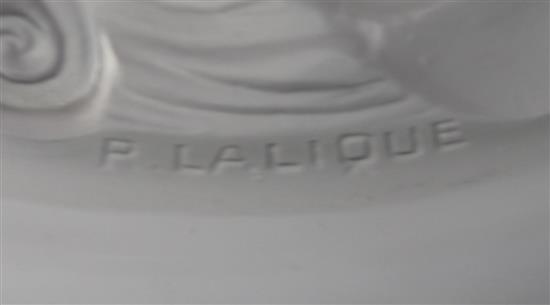A René Lalique Ormeaux pattern dish, no.3265 and a Marienthal, pattern no. 3241 plate, 23cm
